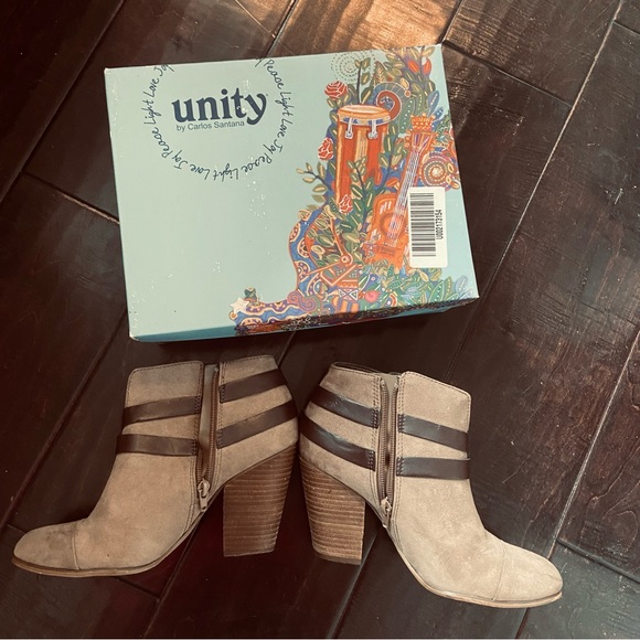 Sexy Unity by Carlos Santana Women’s Hyland brown ankle boots size 8 - Picture 10 of 14